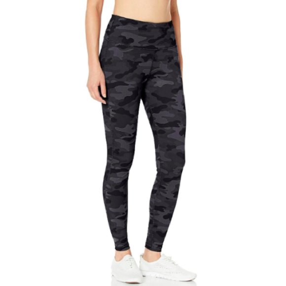 Women Black Printed Camo Legging High-waits - Picture 5 of 5